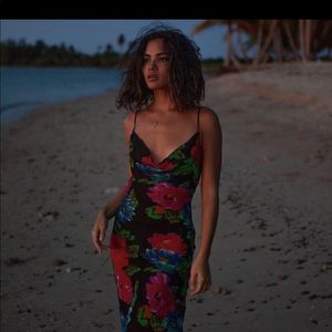 rat & boa floral dress